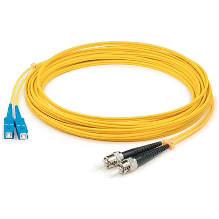 This Is A 6M Sc (Male) To St (Male) Yellow Duplex Riser-Rated Fiber